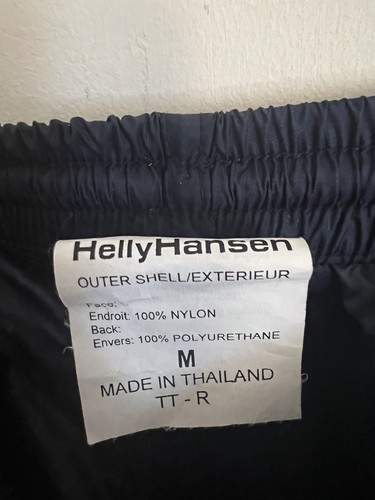 Helly Hansen Vintage Herren Zweiteiler Windbreaker Anzug Jacke Hose Navy Blau Gr. M - Bild 10 von 12