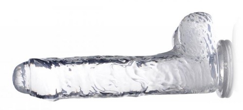 Transparenter TPE Premium Dildo 25cm mit Saugfuß Sexspielzeug - Strap-On Vagina - Bild 5 von 8