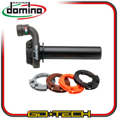 SCHNELLGAS DOMINO KRK EVO MOTO CROSS ENDURO OFF ROAD 4T mit RINGEN