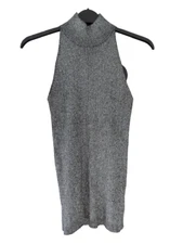 Vero Moda Fina Haterneck Top Silver Size Small rrp £20 DH101 EE 03