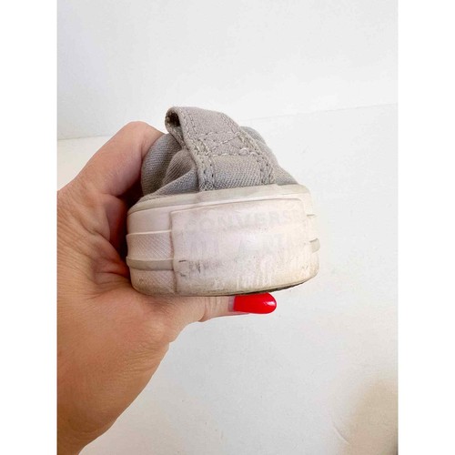 Zapatillas deportivas CONVERSE para mujer gris/blanco de encaje delanteras sin cordones bajas talla 5,5 - Imagen 10 de 12