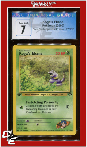 Koga's Ekans (1st Edition) graded CGC 7 for sale on eBay
