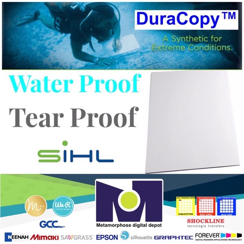 Sihl 3155 DuraCopy™ 11 Mil Synthetic C2S Mayte 8.5”x11” 25 Sheets FREE SHIPPING
