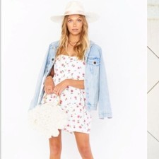 Show Me Your Mumu Marisa Dress Sz  M. Darling Ditsy Mini Floral Boho