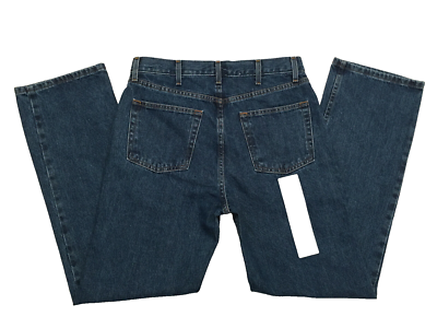 『TEN SADDLE DENIM BLUE L』 Saddlebred 8930 Mens Medium Dark Blue Classic Fit Straight Leg