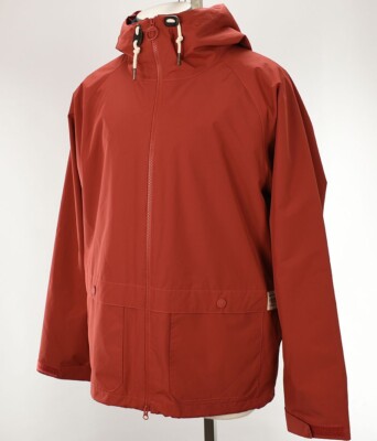 BARBOUR Iron Ore Orange BEGRAL SHOWERPROOF Breathable Hooded Jacket LARGE NWT
