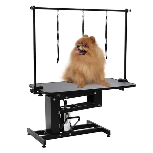 Professional Large Hydraulic Pet Grooming Table Heavy Duty Dog H-Bar Bath Table