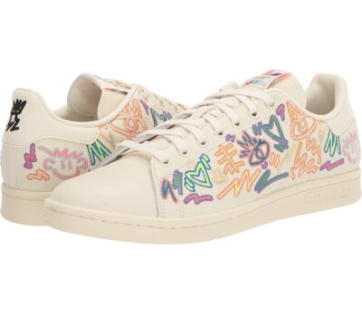 Adidas Stan Smith Kris Andrew Pride Shoes Shoes Creme Men's US