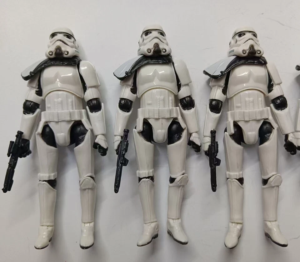 lote de 5 figuras de acción Hasbro Star Wars Stormtroopers con pistola 3,75" Foto 3 de 4