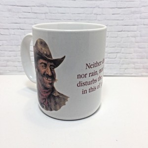 Neither-Drouth-Nor-Rain-Etc-Ol-039-Gizzard-Coffee-Cup-Mug-Cowboy-Bill-Hampton