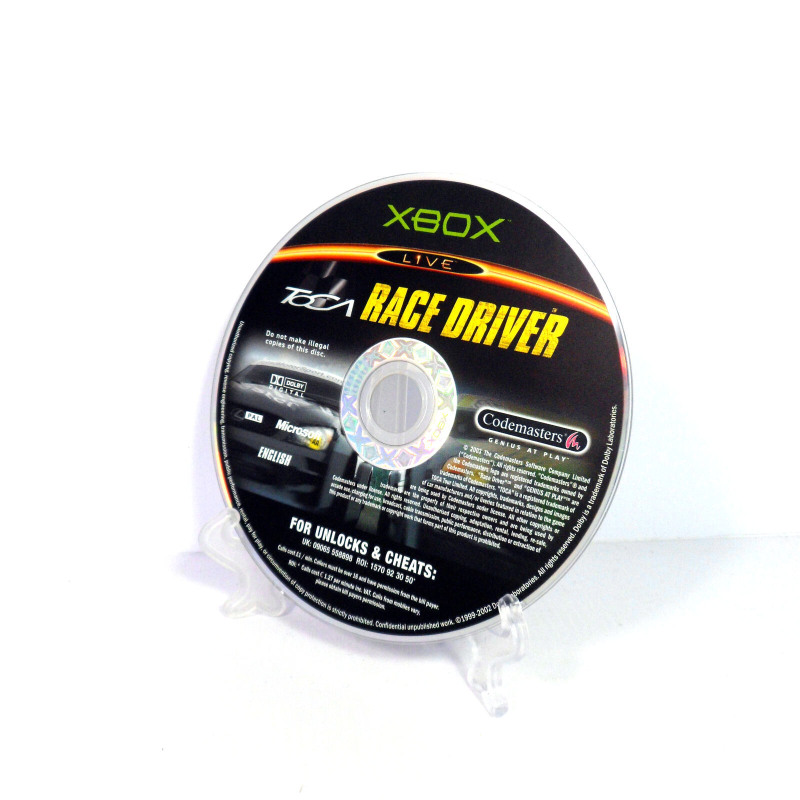 TOCA Race Driver (Original Xbox) *with Race Log Supplement* *NEAR MINT*