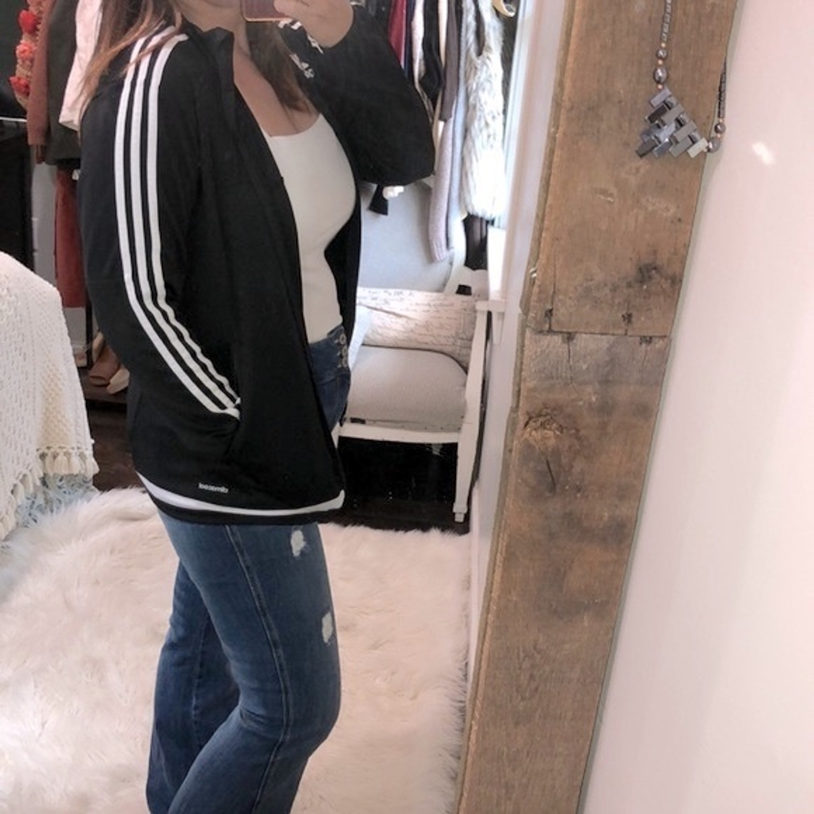 Adidas athletic jacket climacool size small - image 4