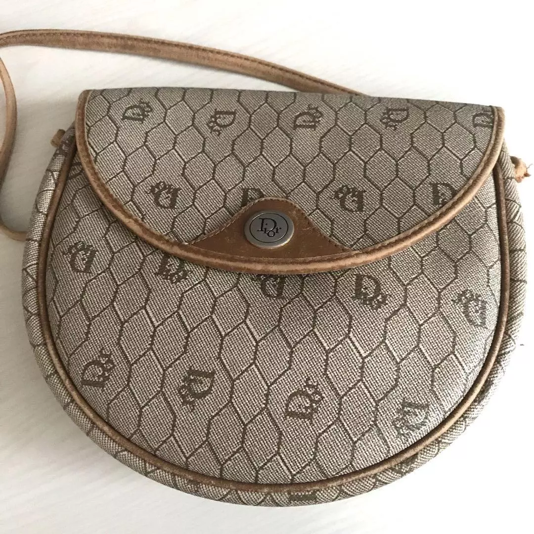 Sac bandoulière Dior Pvc authentique beige moyen femmes France