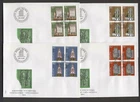 Switzerland L85 4 FDC 1984 Art Ceramics Tiled Stoves CV 20 + eur