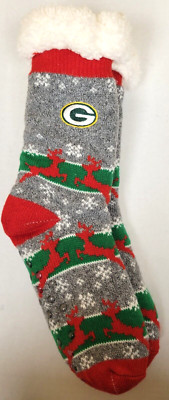 NFL Green Bay Packers Sherpa Slipper Socks, New
