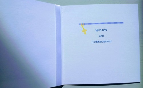 Personalised hand made Christening Card With metal Cross / Choose BOY or GIRL - Picture 9 of 12