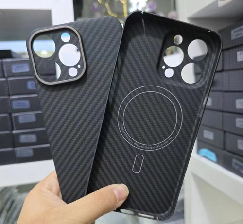 Magnetic MagSafe Real Carbon Fiber BackCover Slim Case f iPhone 14 15 16 Pro Max - Picture 27 of 34