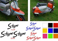 Lambretta Stickers S Type AF Sticker RB TS1 GP SX TV LI 3 x Stickers Black