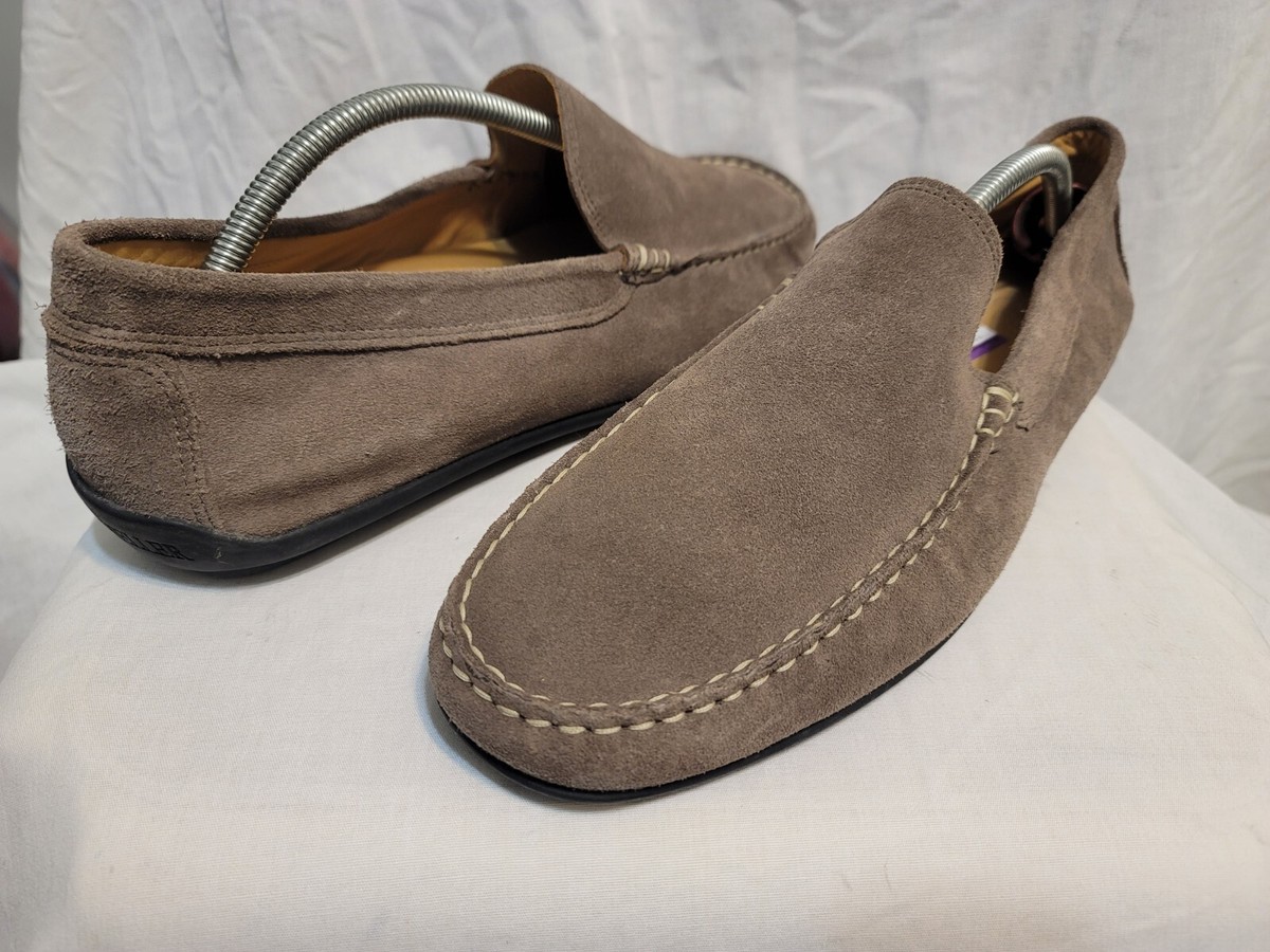 Austen Heller blue camouflage Suede Loafers shoes size 11 Abe Baby Blue Suede Penny Loafers main image 3