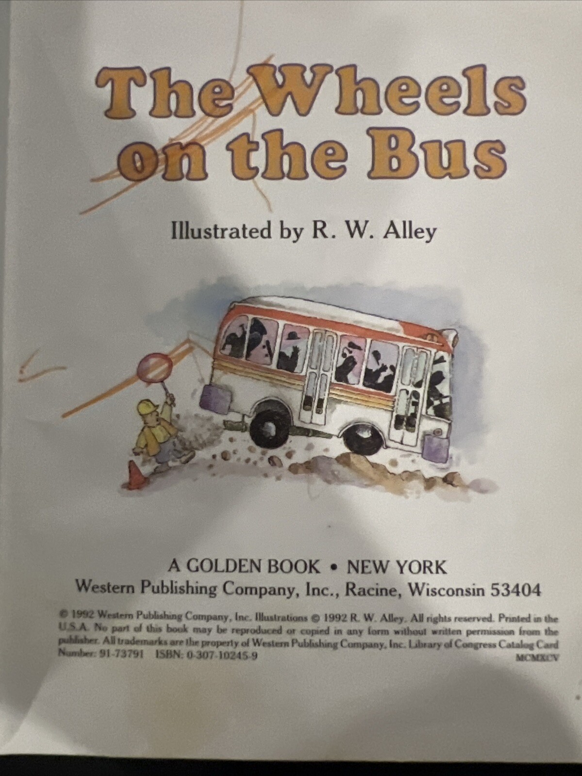 Vintage A First Little Golden Book The Wheels On The Bus 1992 #3005 | eBay
