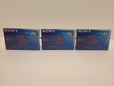 Sony HiFi Cassette Tapes 60 Minute Blank Normal Bias Sealed New Lot Of 3
