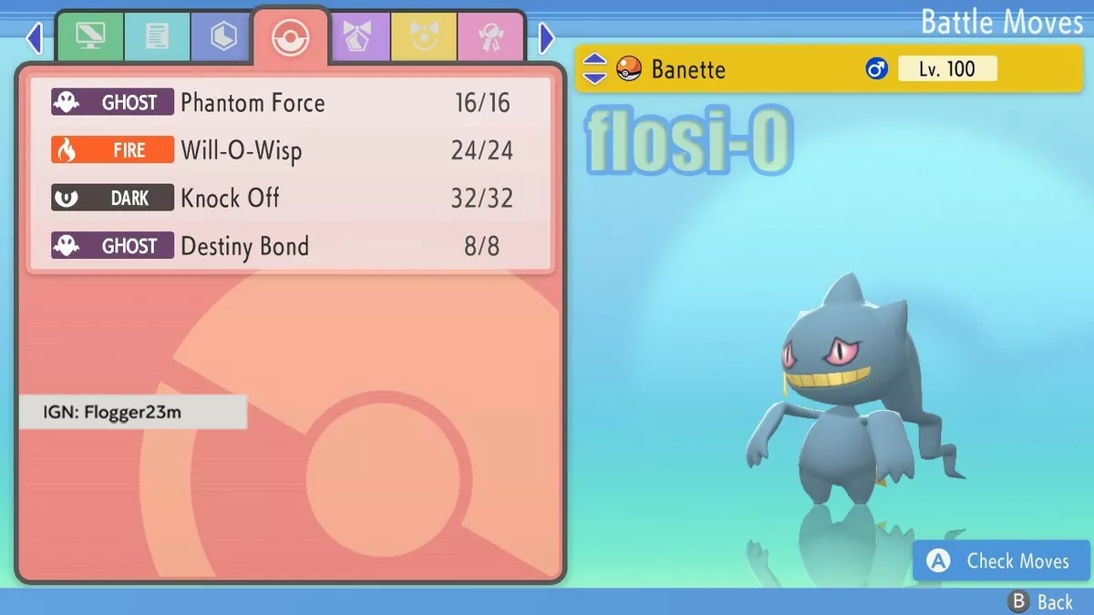 6IV Shiny Gengar Pokemon Brilliant Diamond and Shining Pearl