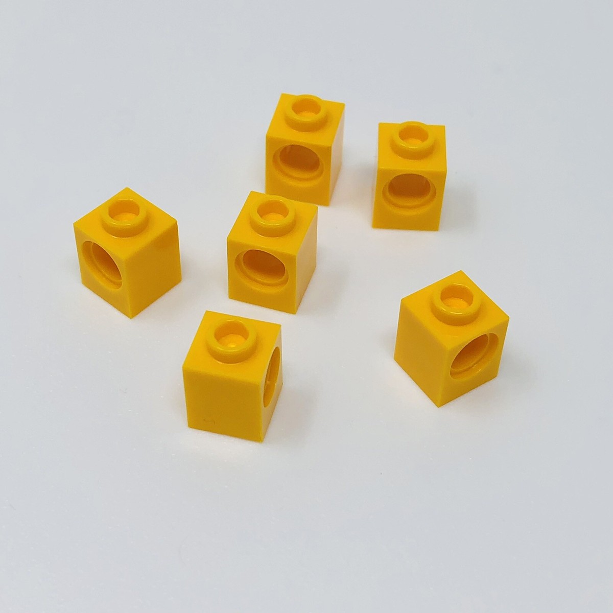 6541 LEGO Parts Technic Brick 1x1 w/ Hole BRIGHT LIGHT ORANGE (6
