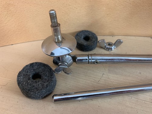 LUDWIG 60s Vtg CYMBAL L-ARM Holder Part Early Version Telescoping Transition Era - Picture 5 of 6