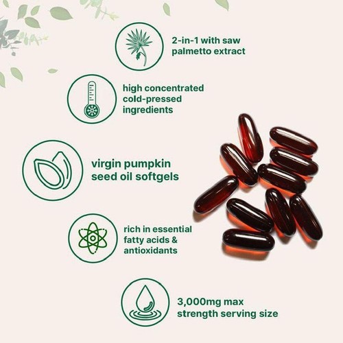 Olio di Semi di Zucca 3000mg|180 Capsule|-Pressato a Freddo/_=83 - Foto 9 di 11