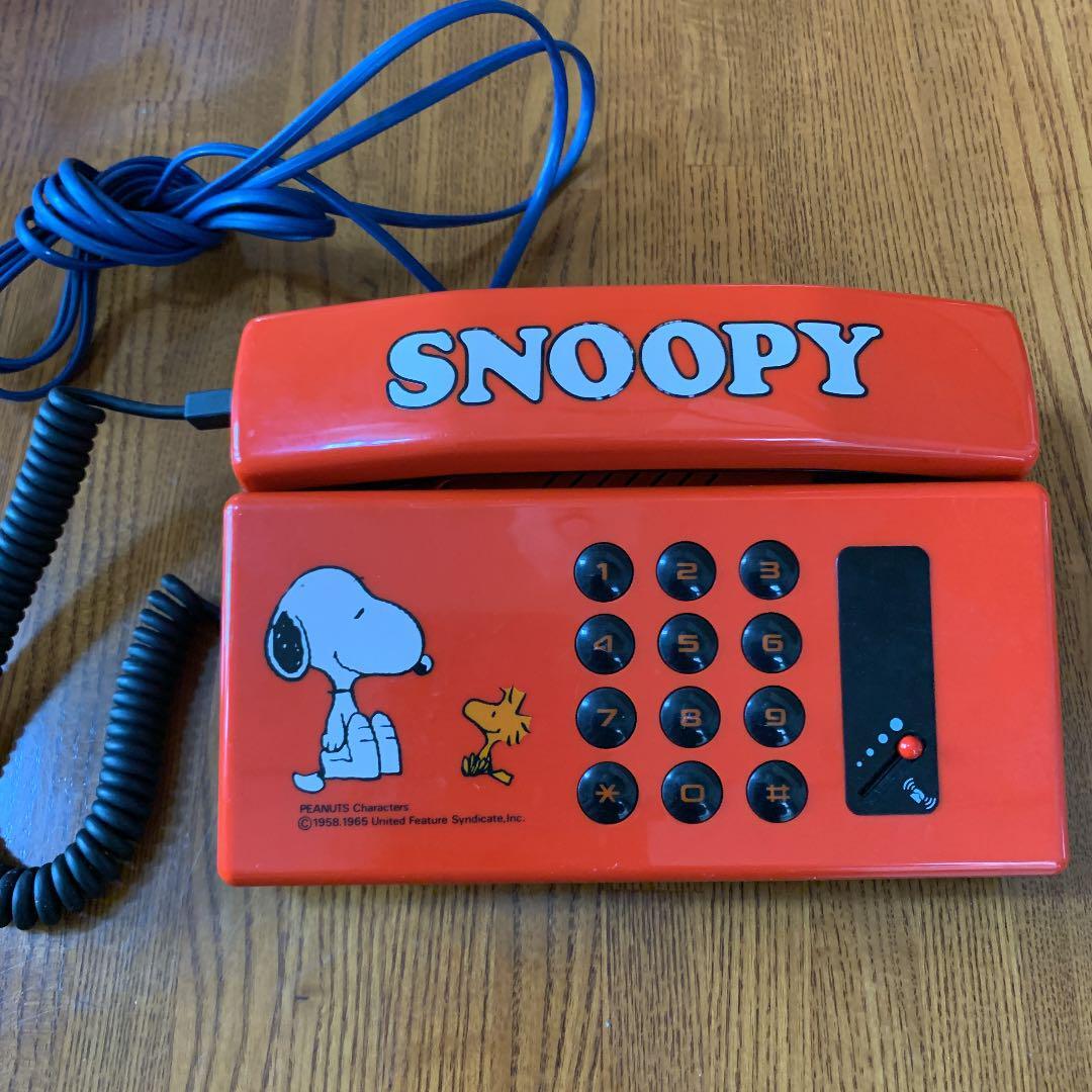 SNOOPY TELEPHONE ダイヤル式 昭和レトロ Tamura Electric Manufacturing TOMY Corporation Snoopy Telephone