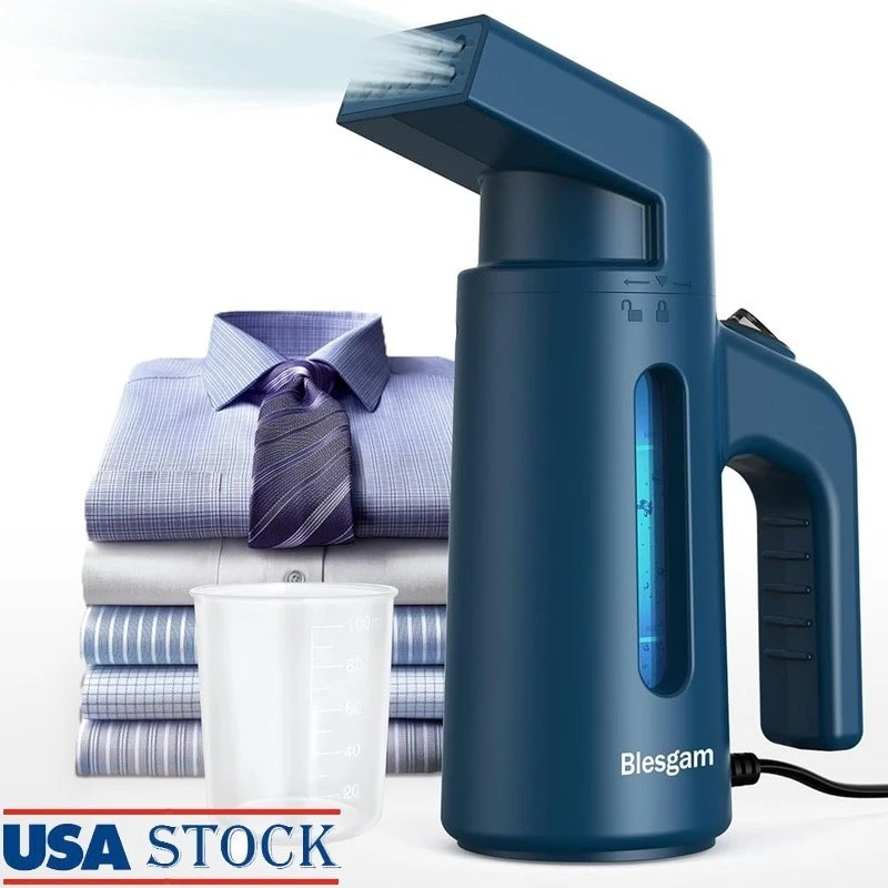 Portable Clothes Steamer Dual Row Steam Ergonomic Design 8FT Power Cord New