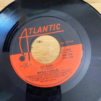 Aretha Franklin - Oh Baby/I'm in Love AT 2999 45rpm VG+ R33