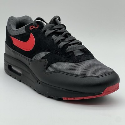 Nike Air Max 1 ESS Vamps Black Red FZ5808 008 Mens Size 11.5 NEW Sneakers