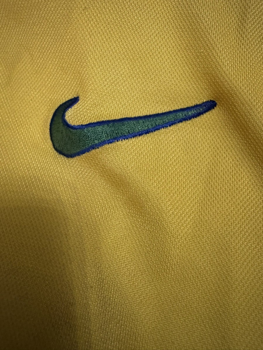 Brazil 1998 World Cup Ronaldo #9 Jersey Nike Vintage Authentic