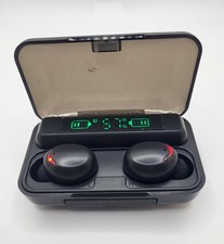 TWS Wireless Earbuds with LED Display Bluetooth Charging Case Waterproof Rated