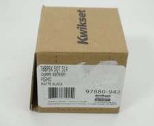 Kwikset 97880-942 Dummy Knob Pismo Onesided Matte Black