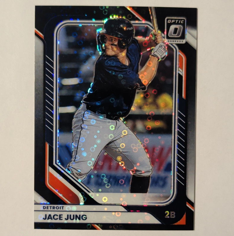 Panini Donruss 2026 Jace Jung Black Circle Optic #40 Detroit Tigers MLB Baseball