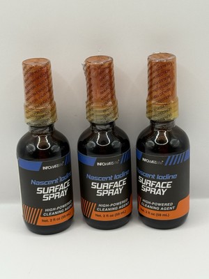 3x Infowars Life Nascent Iodine Surface Spray High Powered Cleaning Agent