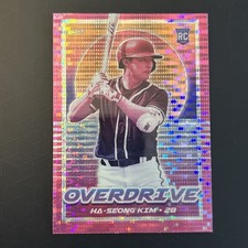 Ha-Seong Kim 2021 Panini Overdrive Pink Pulsar Baseball Card #2 Rookie