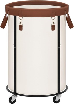 Laundry Basket with Wheels 110L Rolling Laundry Hamper Clothes Cart Black