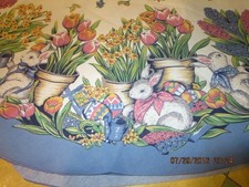 EASTER TABLECLOTH--72" X 60" OVAL-- T41A-22