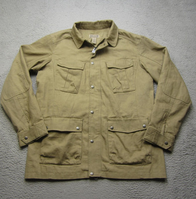 Duluth Trading Jacket Mens LT Canvas insulated Barn Coat Utility Hunting Pockets