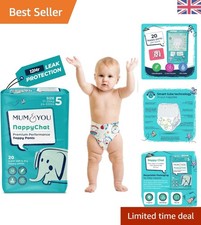 Mum & You Size 5 Baby Nappies - 20 Count, Leak Protection & Sensitive Skin Care 0.75 per nappy