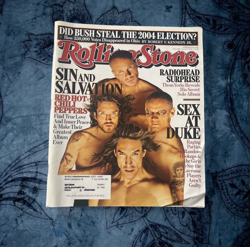 RED HOT CHILI PEPPERS Sin And Salvation Rolling Stone Magazine Issue 1002 Jn2006