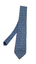 VINEYARD VINES men  s Silk Tie In Blue W A Starfish Themed Print H.M.in USA EC