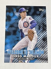 2022 Topps Baseball Welcome to the Show Blue - Greg Maddux - Chicago Cubs