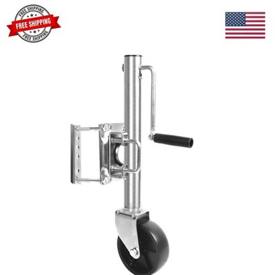 10'' Lift Swing Back Trailer Jack - 1,000 lb Capacity Heavy Duty Bolt-On Trail...