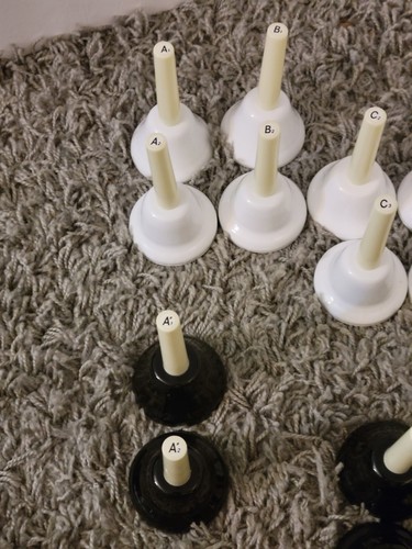 Juego de campanas Rhythm Band RB125 KidsPlay de 25 notas - blanco y negro - Imagen 2 de 8