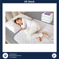 Soft Waterproof Toddler Potty Training Bed Pads 4 Pack 70x85cm White