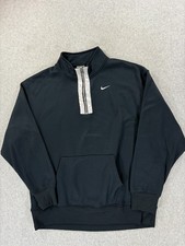 Nike Therma Fit 1/4 Zip Pullover Sweatshirt Women's Small Black